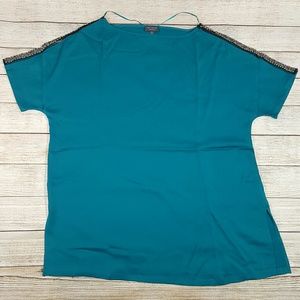 🌟B2G1 NWT The Limited Teal Bead Embellished Top